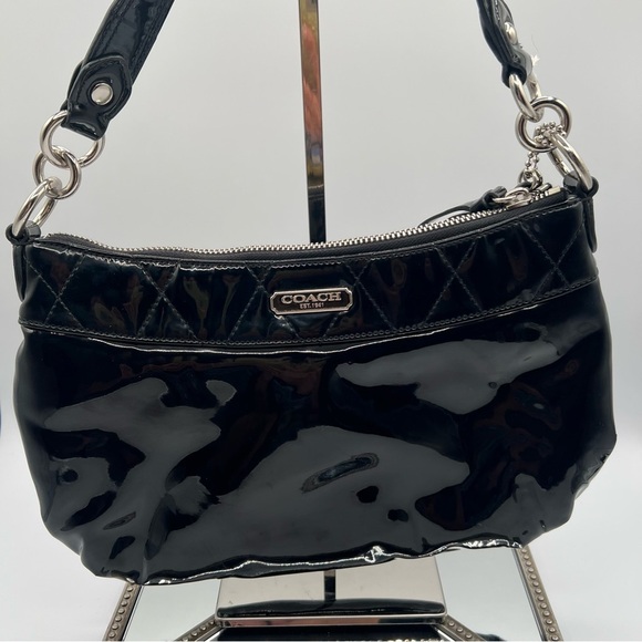 Coach Liquid Glass Poppy Bag in Black Quilted - 18671 - Picture 5 of 13